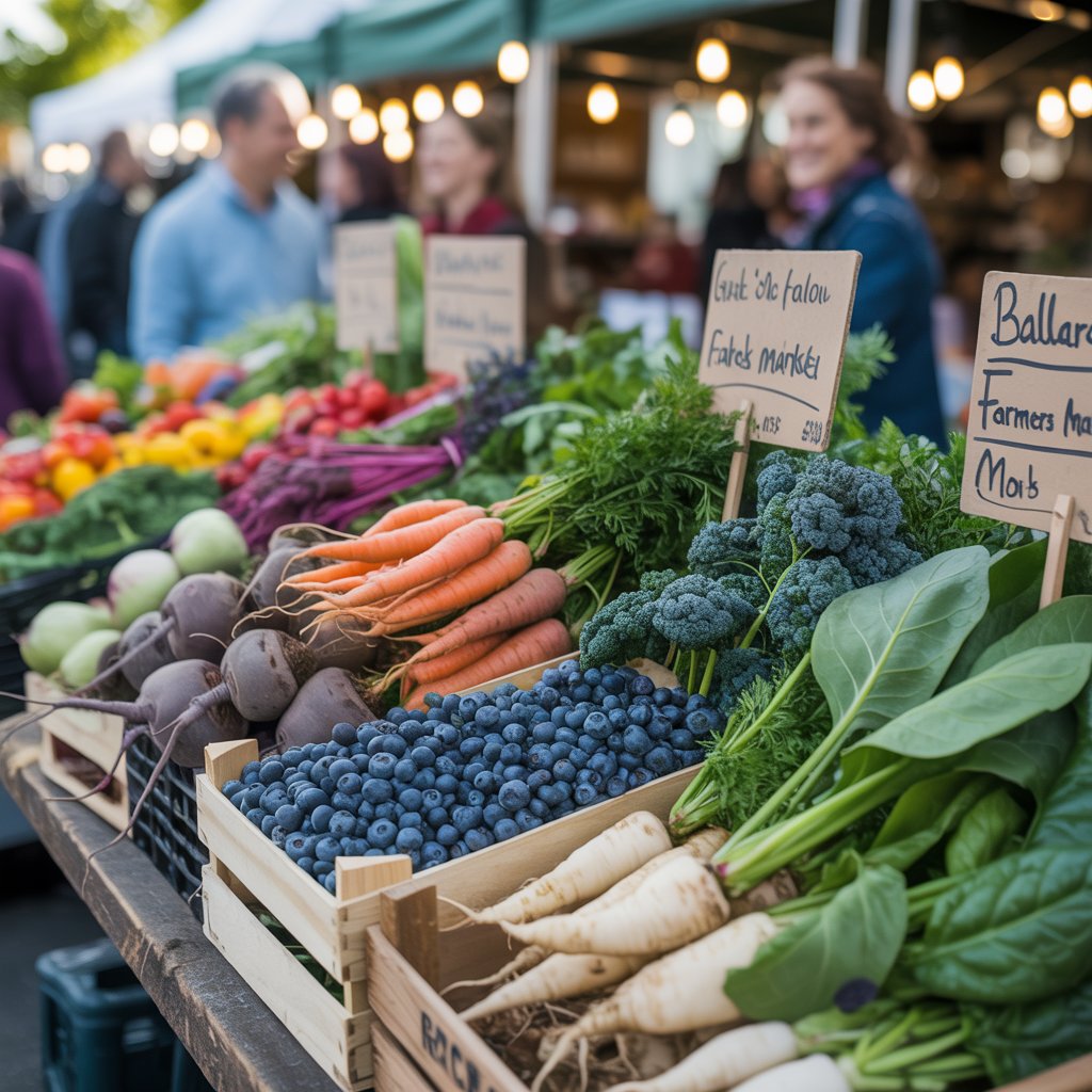 Organic produce from Skagit Valley and Rochester at Ballard Farmers Market
