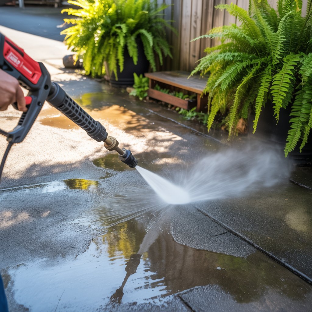 Concrete Cleaning : Tackle Oil Stains, Mold, and Mildew Like a Pro