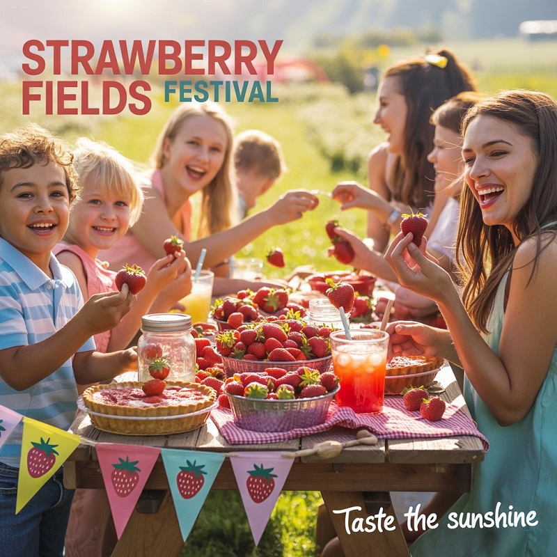 Eco-conscious families at Garden Grove Strawberry Festival