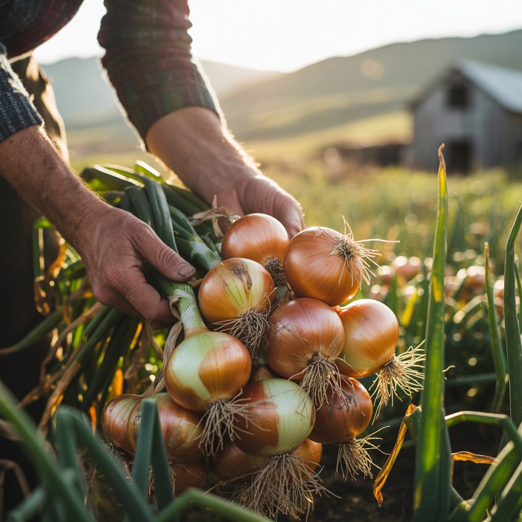Harvest Onions for Curing