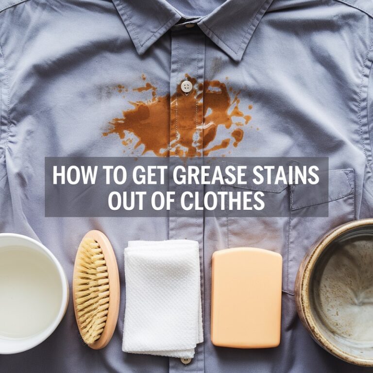 How to Get Grease Stains Out of Clothes