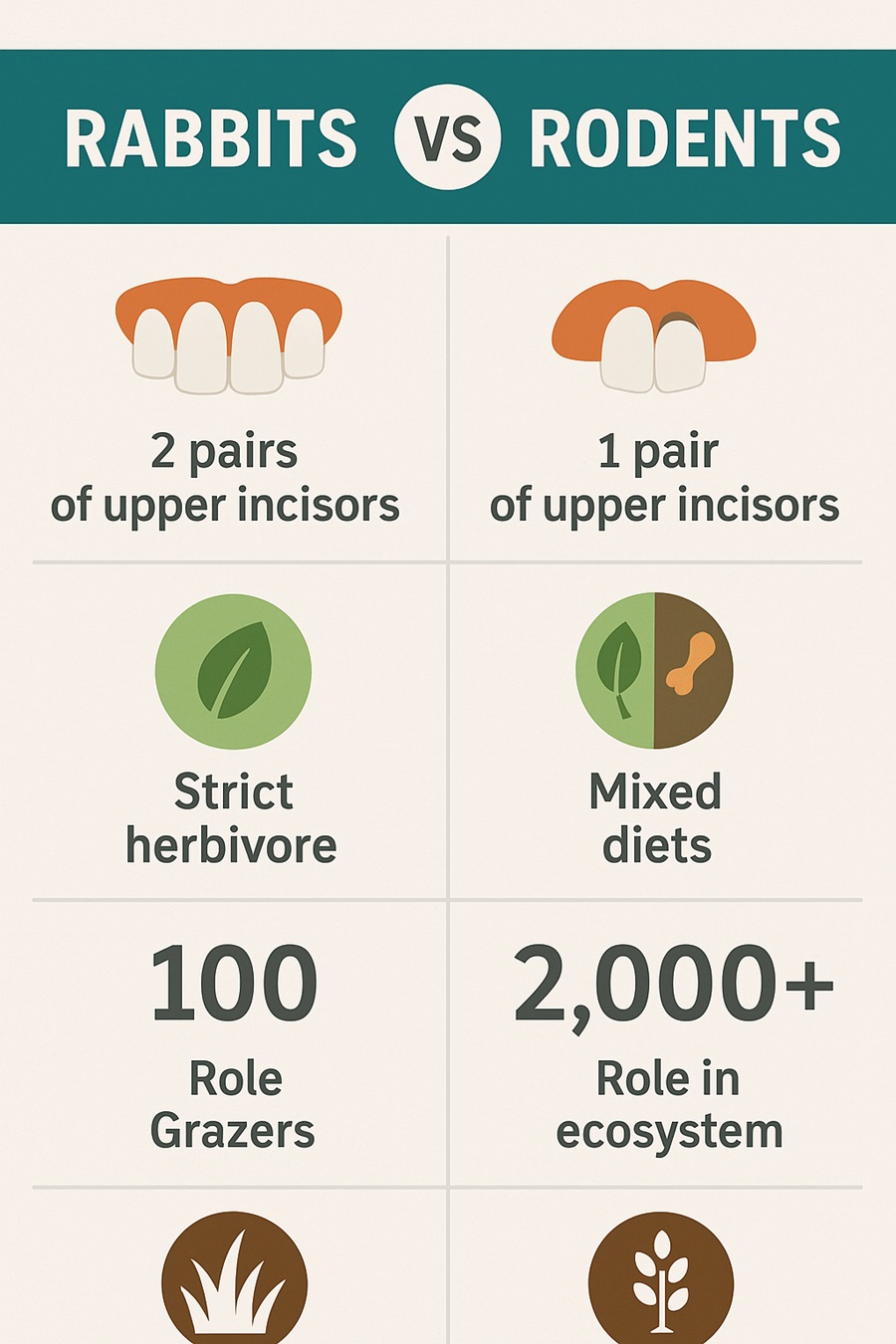 Infographic: Rabbits vs. Rodents