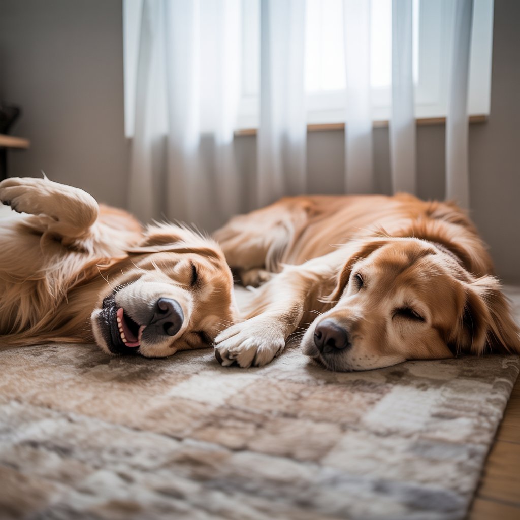 Dog sleeping positions that cause snoring – back vs side