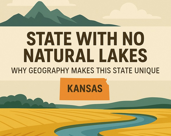 State With No Natural Lakes: Why Geography Makes This State Unique